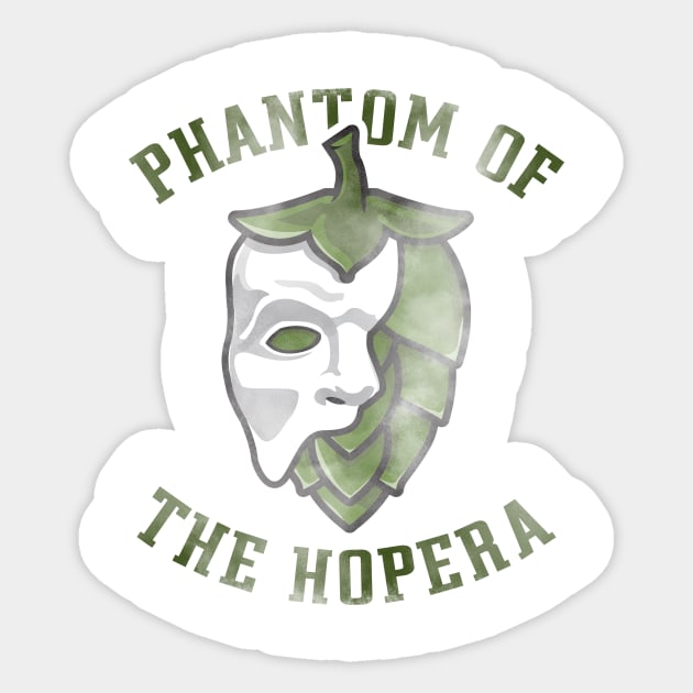 Phantom of the Opera, Phantom of the HOPera Humor mashup Sticker by stayfrostybro